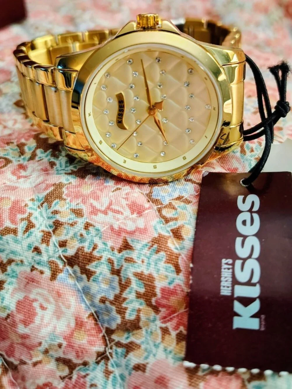 NWT NIB Hershey Kisses Silver Stainless Steel Watch MSRP 140